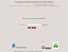 Tablet Screenshot of cdoc.fundacaoromi.org.br